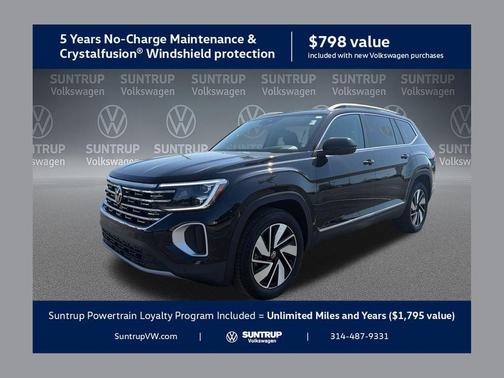 deep black pearl 2026 Volkswagen Atlas 2.0T SEL