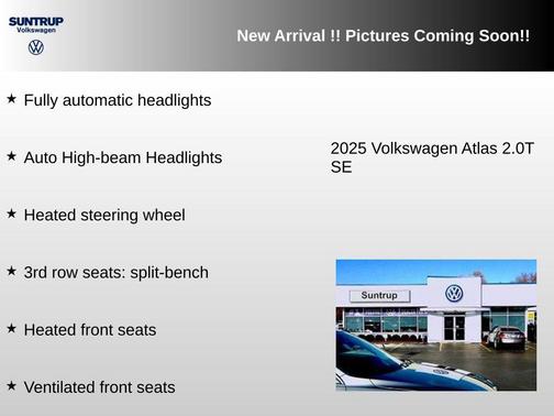 Pure Gray 2025 Volkswagen Atlas 2.0T SE w/Technology