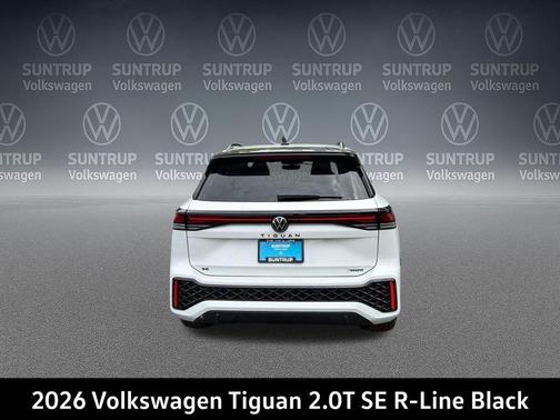 opal white pearl 2026 Volkswagen Tiguan 2.0T SE R-Line Black 4MOTION