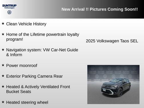 Deep Black 2025 Volkswagen Taos 1.5T SEL