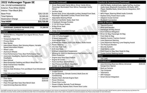 2022 Volkswagen Tiguan 2.0T SE