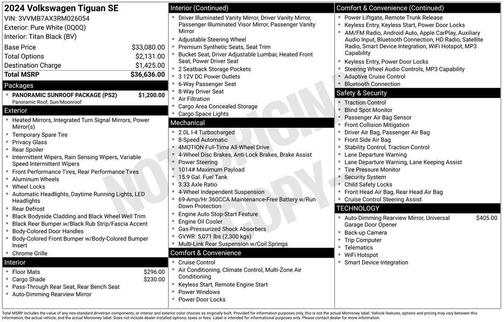 2024 Volkswagen Tiguan 2.0T SE 4MOTION
