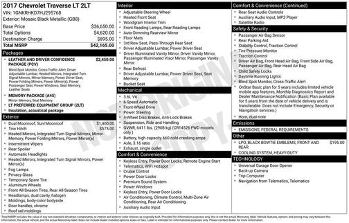 2017 Chevrolet Traverse 2LT