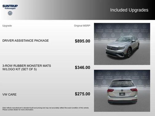 Silver Metallic 2023 Volkswagen Tiguan 2.0T S