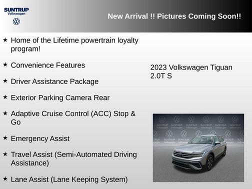 Silver Metallic 2023 Volkswagen Tiguan 2.0T S