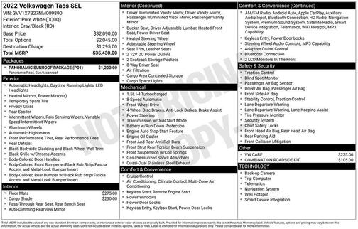 2022 Volkswagen Taos 1.5T SEL
