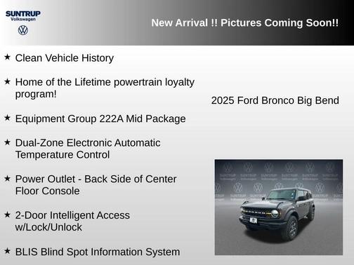 CARBONIZED GRAY METALLIC 2025 Ford Bronco Big Bend
