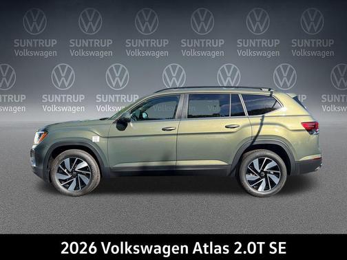 Avocado Green Pearl 2026 Volkswagen Atlas 2.0T SE w/Technology 4MOTION
