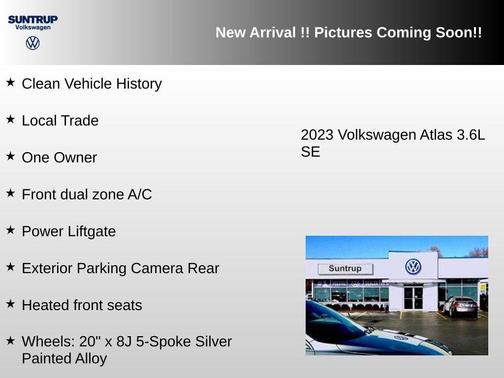 Aurora Red Metallic 2023 Volkswagen Atlas 3.6L SE w/Technology