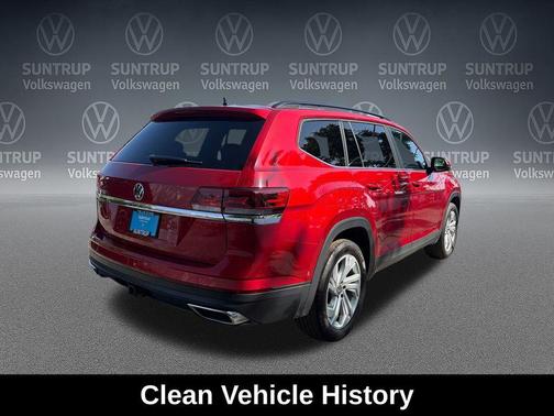 Aurora Red Metallic 2023 Volkswagen Atlas 3.6L SE w/Technology