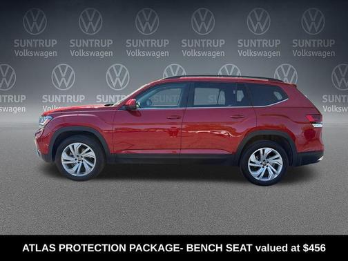 Aurora Red Metallic 2023 Volkswagen Atlas 3.6L SE w/Technology