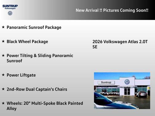 Opal White Pearl 2026 Volkswagen Atlas 2.0T SE w/Technology 4MOTION