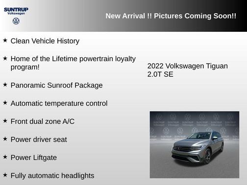 Silver Metallic 2022 Volkswagen Tiguan 2.0T SE