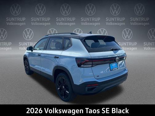 Monument Gray w/Deep Black Roof 2026 Volkswagen Taos SE Black