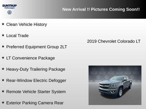 Satin Steel Metallic 2019 Chevrolet Colorado LT