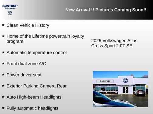 Mountain Lake Blue Metallic 2025 Volkswagen Atlas Cross Sport 2.0T SE