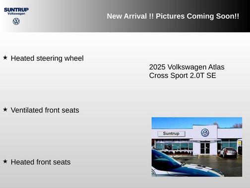 Mountain Lake Blue Metallic 2025 Volkswagen Atlas Cross Sport 2.0T SE