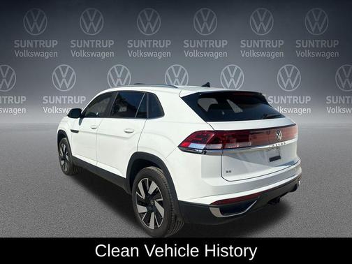 Pure White 2025 Volkswagen Atlas Cross Sport 2.0T SE w/Technology