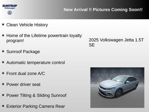 Silver Metallic 2025 Volkswagen Jetta 1.5T SE