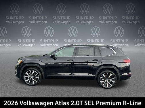 Deep Black Pearl 2026 Volkswagen Atlas 2.0T SEL Premium R-Line 4MOTION