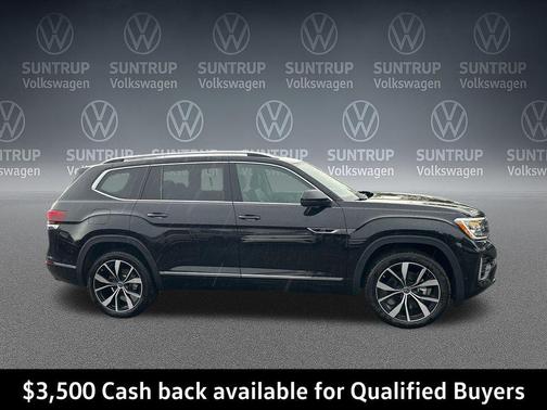 Deep Black Pearl 2026 Volkswagen Atlas 2.0T SEL Premium R-Line 4MOTION