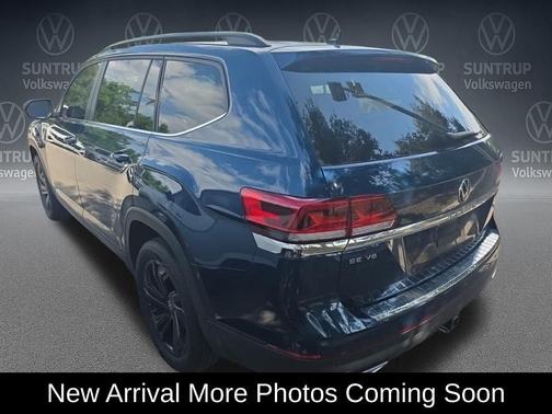 Blue Metallic 2022 Volkswagen Atlas 3.6L SE w/Technology