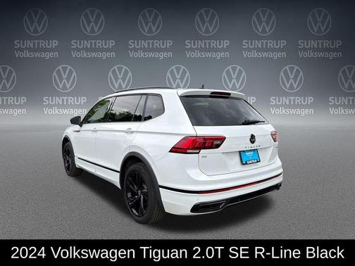 Opal White Pearl 2024 Volkswagen Tiguan 2.0T SE R-Line Black 4MOTION