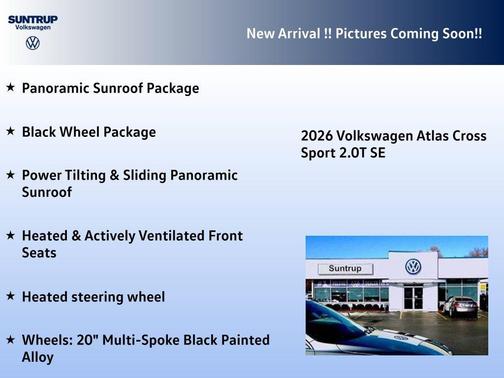 2026 Volkswagen Atlas Cross Sport 2.0T SE w/Technology 4MOTION