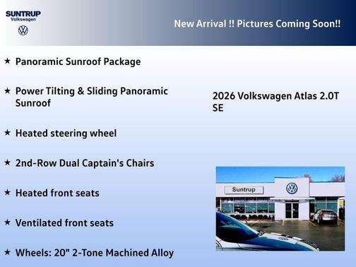 2026 Volkswagen Atlas 2.0T SE w/Technology 4MOTION