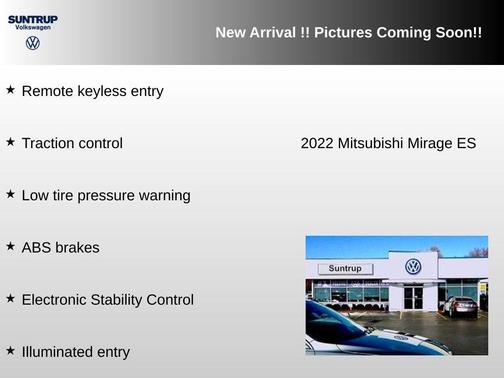 Wine Red Metallic 2022 Mitsubishi Mirage ES