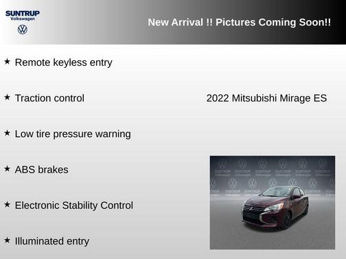 Wine Red Metallic 2022 Mitsubishi Mirage ES