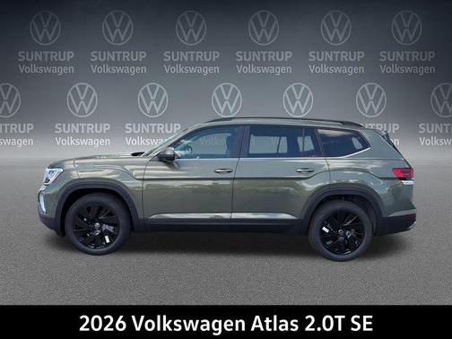 Avocado Green Pearl 2026 Volkswagen Atlas 2.0T SE w/Technology 4MOTION