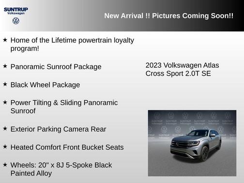 Silver Metallic 2023 Volkswagen Atlas Cross Sport 2.0T SE w/Technology 4MOTION