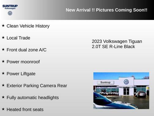 Deep Black Pearl 2023 Volkswagen Tiguan 2.0T SE R-Line Black