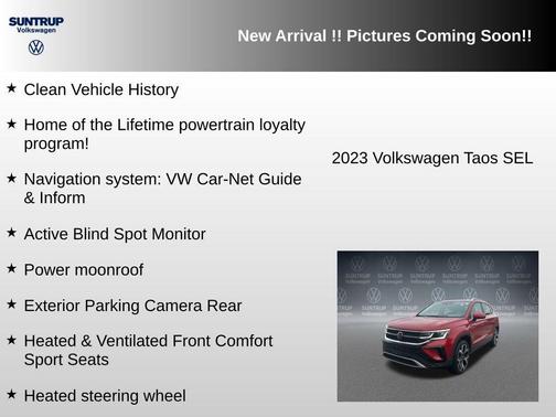 Red Metallic 2023 Volkswagen Taos 1.5T SEL