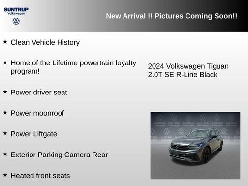 Platinum Gray Metallic 2024 Volkswagen Tiguan 2.0T SE R-Line Black 4MOTION