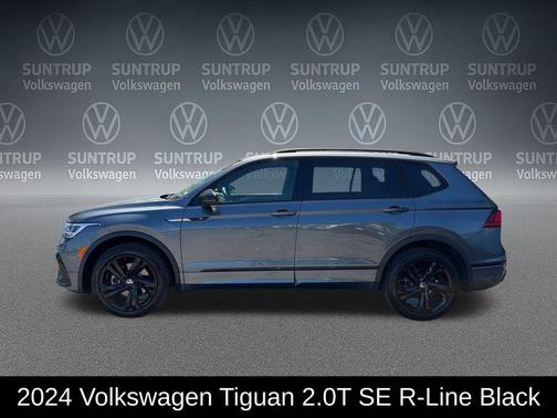 Platinum Gray Metallic 2024 Volkswagen Tiguan 2.0T SE R-Line Black 4MOTION