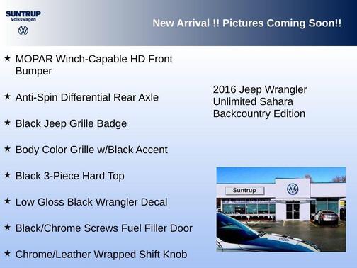 2016 Jeep Wrangler Unlimited Sahara