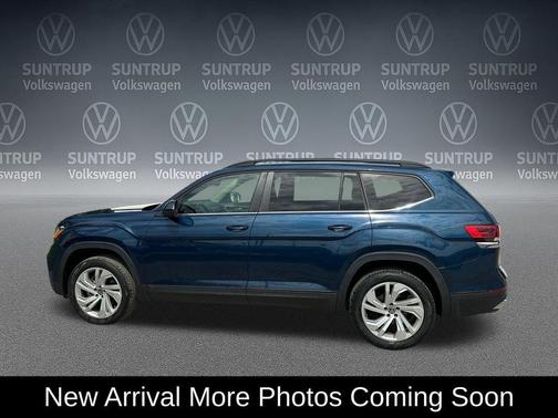 Tourmaline Blue Metallic 2022 Volkswagen Atlas 2.0T SE w/Technology 4MOTION
