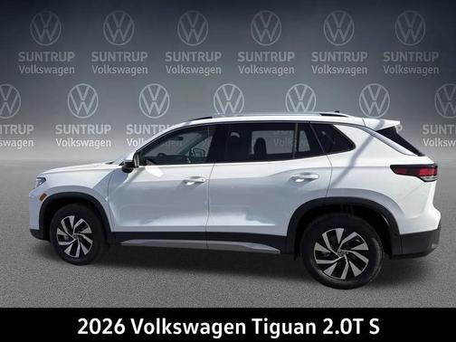 pure white 2026 Volkswagen Tiguan 2.0T S 4MOTION
