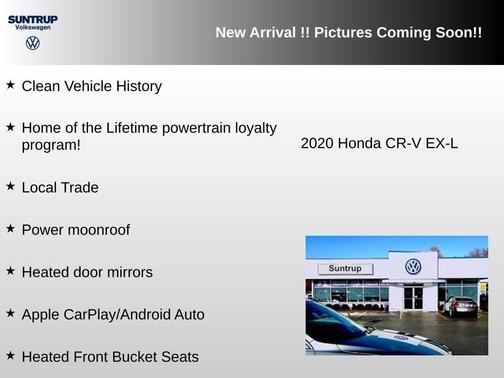 Platinum White Pearl 2020 Honda CR-V AWD EX-L