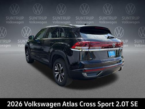 deep black pearl 2026 Volkswagen Atlas Cross Sport 2.0T SE