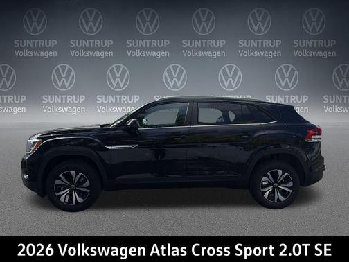 deep black pearl 2026 Volkswagen Atlas Cross Sport 2.0T SE