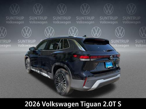 deep black pearl 2026 Volkswagen Tiguan 2.0T S