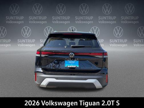 deep black pearl 2026 Volkswagen Tiguan 2.0T S
