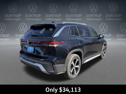 deep black pearl 2026 Volkswagen Tiguan 2.0T SE 4MOTION