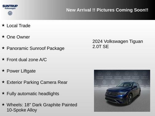Atlantic Blue Metallic 2024 Volkswagen Tiguan 2.0T SE 4MOTION