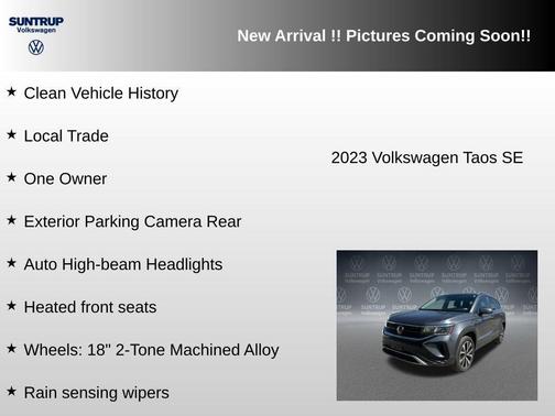 Platinum Gray Metallic 2023 Volkswagen Taos 1.5T SE