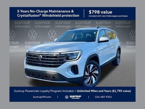 opal white pearl 2026 Volkswagen Atlas 2.0T SE w/Technology 4MOTION