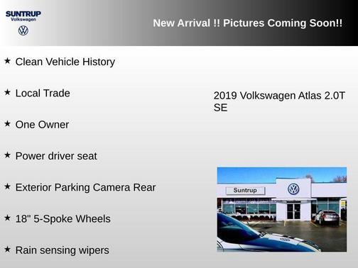 Deep Black Pearl Metallic 2019 Volkswagen Atlas 2.0T SE